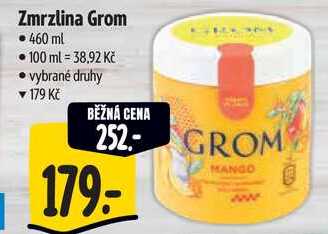 Zmrzlina Grom, 460 ml