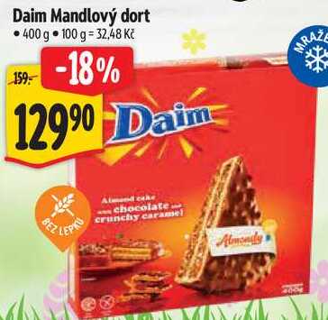 Daim Mandlový dort, 400 g