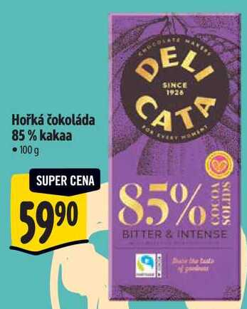 Hořká čokoláda 85% kakaa, 100 g