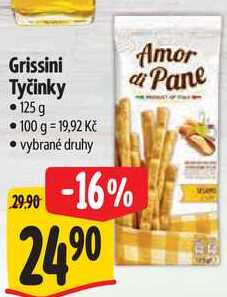 Grissini Tyčinky, 125 g