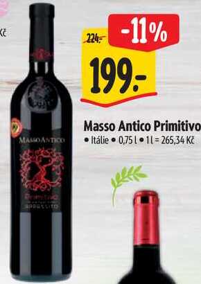 Masso Antico Primitivo, 0,75 l