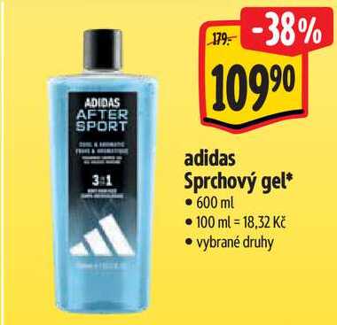 adidas Sprchový gel, 600 ml