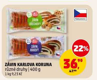 ZÁVIN KARLOVA KORUNA, 400 g