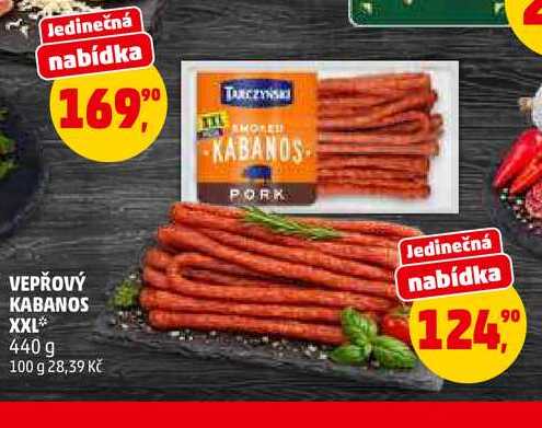 VEPŘOVÝ KABANOS XXL, 440 g