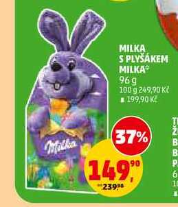 MILKA S PLYŠÁKEM MILKA, 96 g