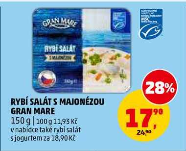 RYBÍ SALÁT S MAJONÉZOU GRAN MARE, 150 g