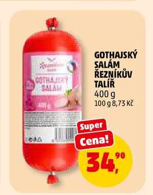 GOTHAJSKÝ SALÁM ŘEZNÍKŮV TALÍŘ, 400 g