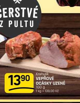 VEPŘOVÉ OCÁSKY UZENÉ 100 g 
