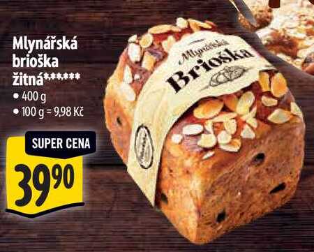 Mlynářská brioška žitná, 400 g