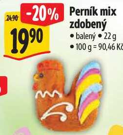 Perník mix zdobený, 22 g