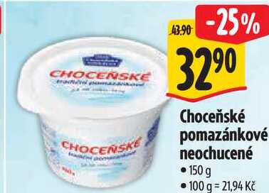 Choceňské pomazánkové neochucené, 150 g