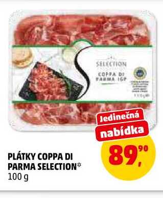 PLÁTKY COPPA DI PARMA SELECTION, 100 g 
