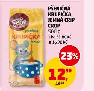 PŠENIČNÁ KRUPIČKA JEMNÁ CRIP CROP, 500 g