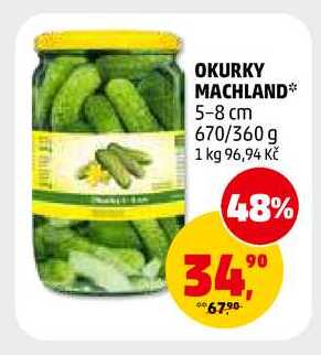 OKURKY MACHLAND 5-8 cm, 670 g