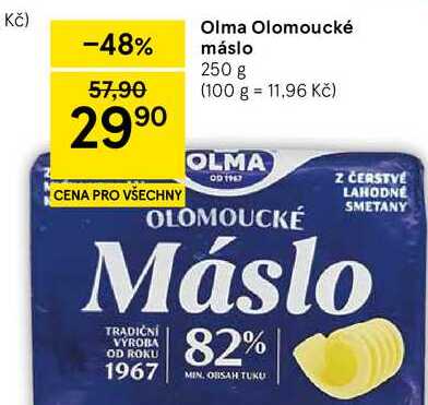 Olma Olomoucké máslo, 250 g 