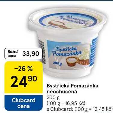 Bystřická Pomazánka neochucená, 200 g  