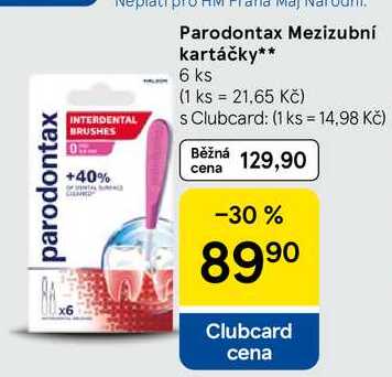 Parodontax Mezizubní kartáčky, 6 ks  