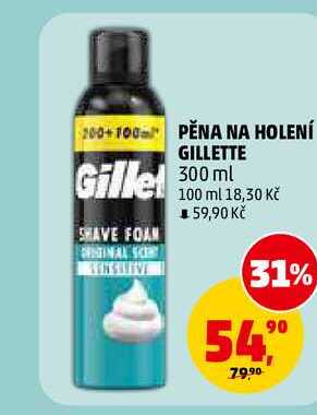 PĚNA NA HOLENÍ GILLETTE, 300 ml
