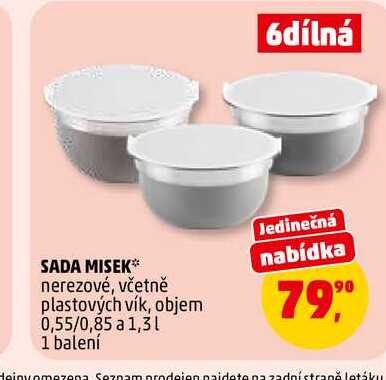 SADA MISEK, 1 balení