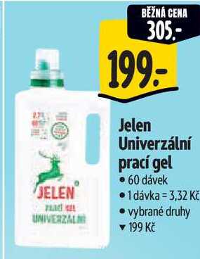 Jelen Univerzální prací gel, 60 dávek 
