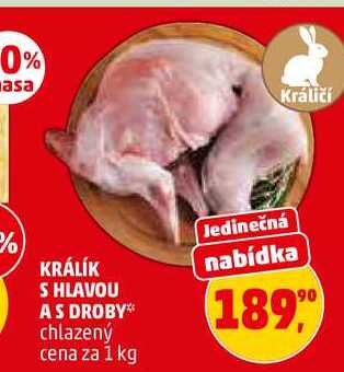 KRÁLÍK S HLAVOU AS DROBY, 1 kg 