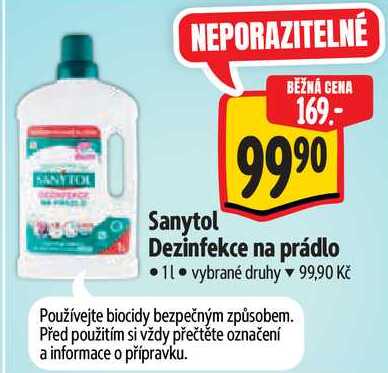 Sanytol Dezinfekce na prádlo, 1 k