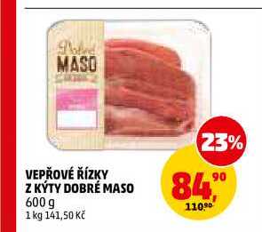 VEPŘOVÉ ŘÍZKY Z KÝTY DOBRÉ MASO, 600 g