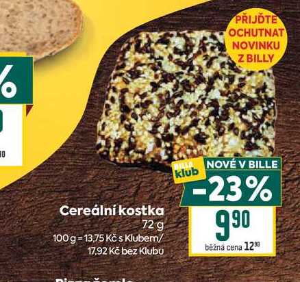 Cereální kostka 72 g 