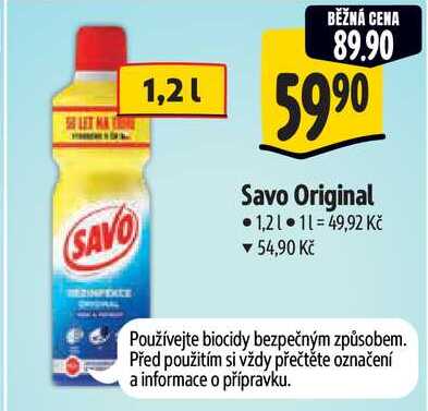 Savo Original, 1,2 l