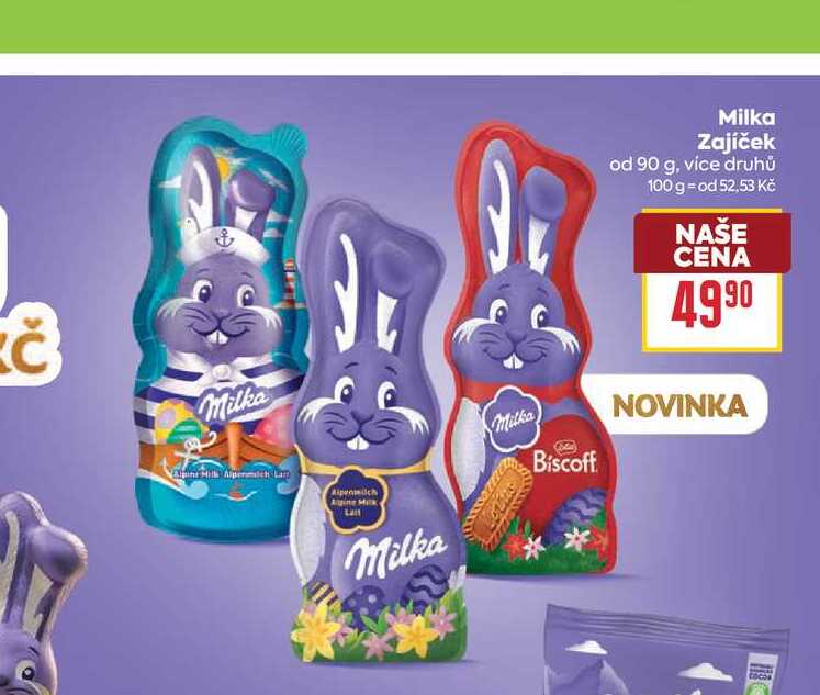 Milka Zajíček od 90 g