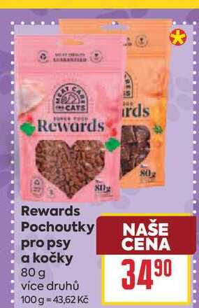 Rewards Pochoutky pro psy a kočky 80 g 
