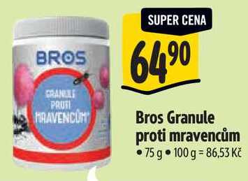 Bros Granule proti mravencům, 75 g