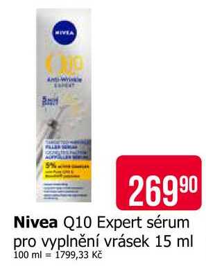 Nivea Q10 Expert sérum pro vyplnění vrásek 15 ml