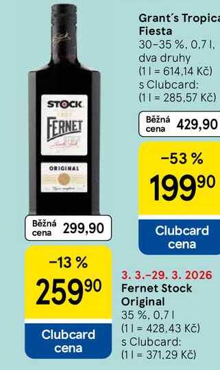 Fernet Stock Original 35 %, 0.7 l