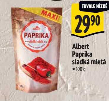 Albert Paprika sladká mletá, 100 g