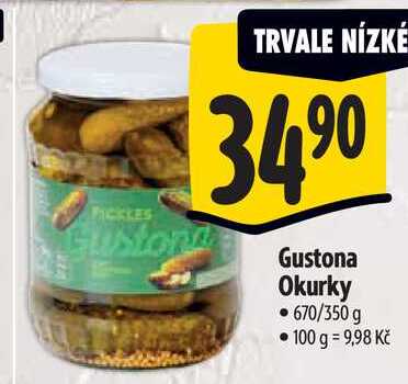 Gustona Okurky, 670/350 g 