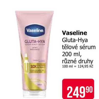 Vaseline Gluta-Hya tělové sérum 200 ml, různé druhy