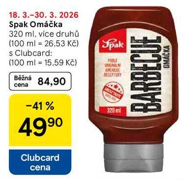 Spak Omáčka, 320 ml, více druhů 