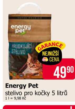 Energy Pet stelivo pro kočky 5 litrů