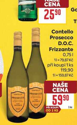 Contello Prosecco D.O.C. Frizzante 0,75l