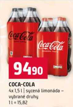 COCA-COLA 4 x 1,5 l