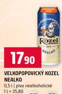 VELKOPOPOVICKÝ KOZEL NEALKO 0,5 l