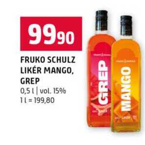 FRUKO SCHULZ LIKÉR MANGO, GREP 0,5 l