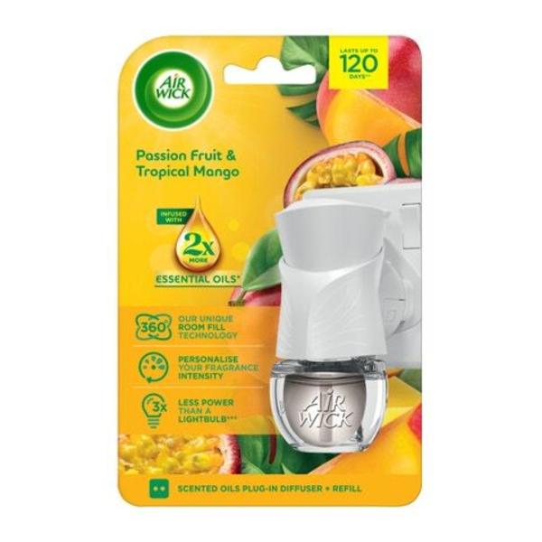 Air Wick Elektrický osvěžovač vzduchu – strojek a náplň – Maracuja a tropické mango