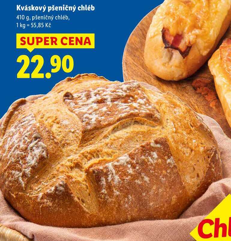 Kváskový pšeničný chléb, 410 g