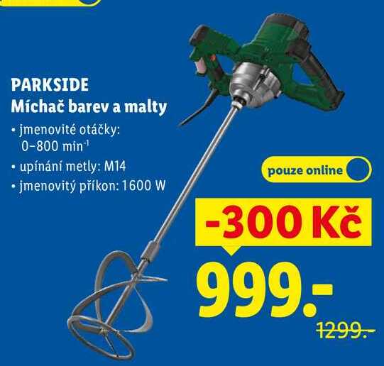 PARKSIDE Míchač barev a malty