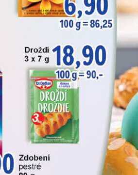 Droždí 3x7g 