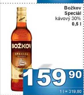 Božkov Speciál kávový 30% 0,5l