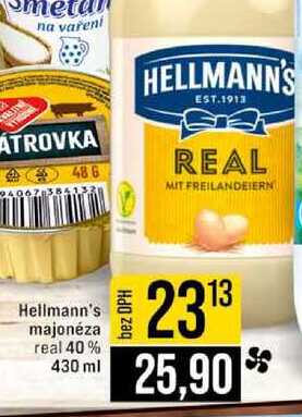 Hellmann's majonéza real 40% 430 ml