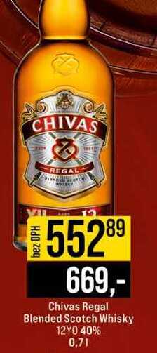 Chivas Regal Blended Scotch Whisky 12YO 40% 0,7l 